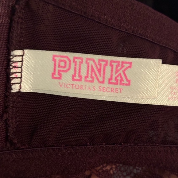 Pink by Victoria’s Secret Womens Small D/DD Padded Push Up Bralette Lace Purple - Picture 6 of 9